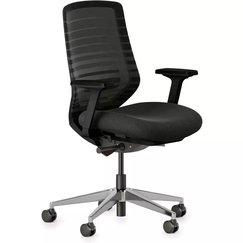 Офисное кресло с регулируемой поддержкой талии, спинкой из дышащей сетки и гладкими колесами