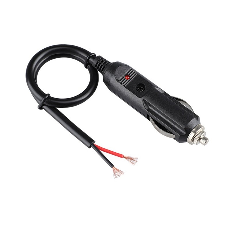 1 Stuk 15a Hoge Plus Lichtere Kop 30Cm Auto Aansteker Stekker Kabel Auto Adapter Kabel