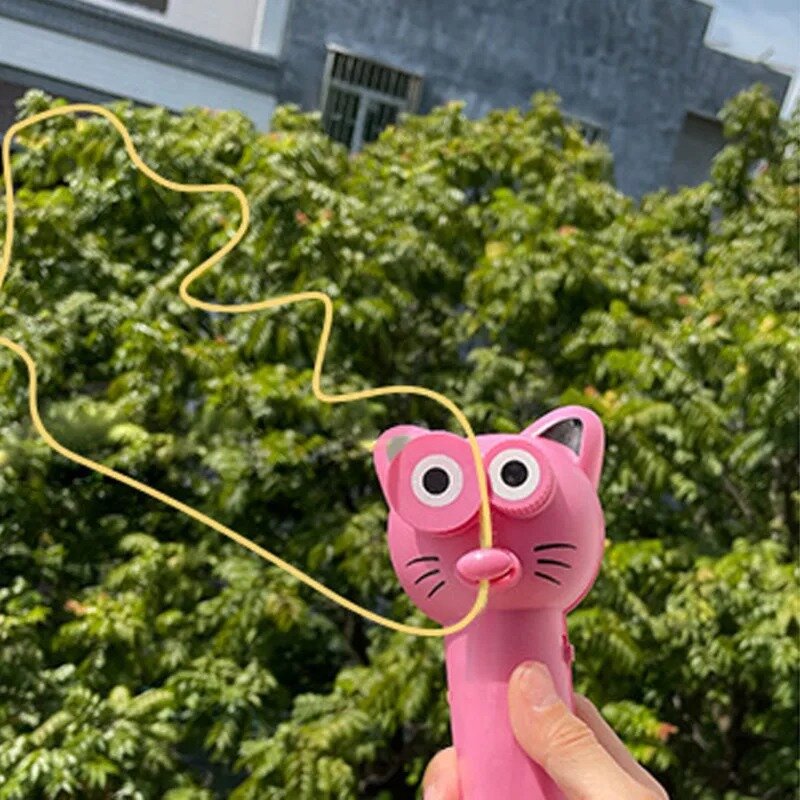 Elektrische neckt Katze Seil Sender Propeller Spaß String Launcher Controller fliegen dekomprimiert Spielzeug Kinder Geschenke