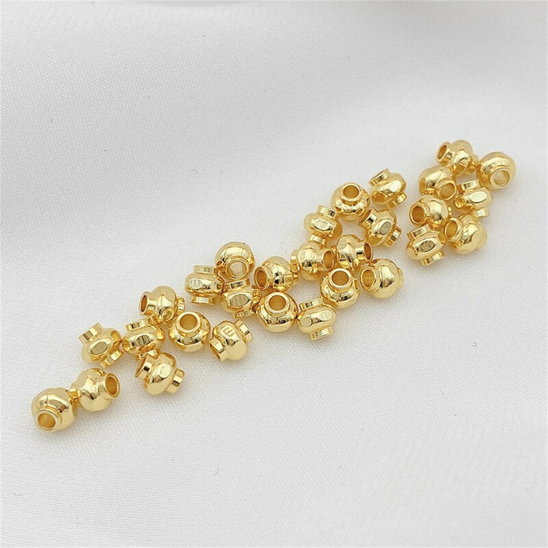 18 Karat Gold umwickelte Laterne mit getrennten Eimer perlen lose Perlen hand gefertigte DIY Armbänder Halsketten Ohr Zubehör Materialien