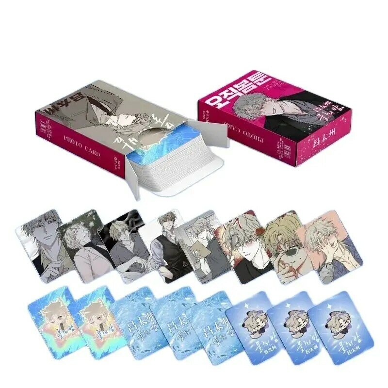 55 sztuk/zestaw odpływ w zmierzchu Kim Euihyun, Yeo Taeju Laser Lomo Card koreańskie Manga postacie HD Photocard Cosplay prezent