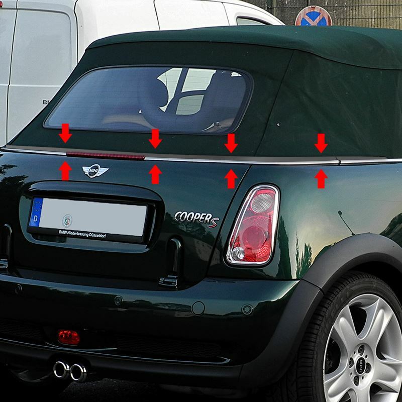 Car Top Roof Seal Strips Seal Protector Sticker Edge Windshield Roof Sealing Strip For BMW Mini One Cooper S Convertible R52