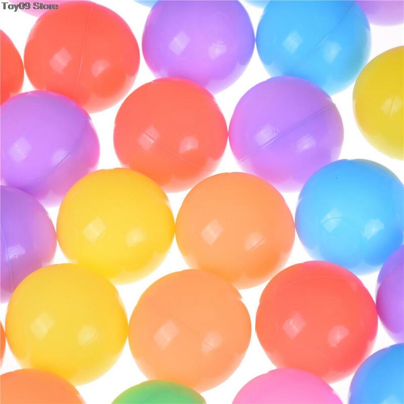 10 шт., экологически чистые разноцветные шарики, мягкие пластиковые шарики для океана, забавные детские игрушки для бассейна, шарики для бассейна, 5,5 см