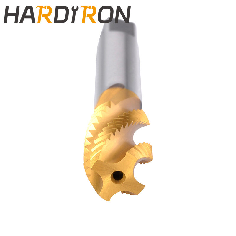Hardiron keran Flute Spiral, M3.5x0.6 lapisan Titanium HSS M3.5x0.6 colokan Flute Spiral keran ulir