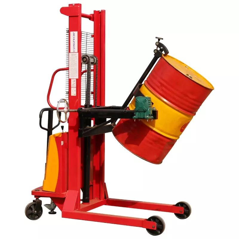 Semi-electric Drum Stacker High Cost Performance Electric Stacker Made In China Oil Drum Stacker