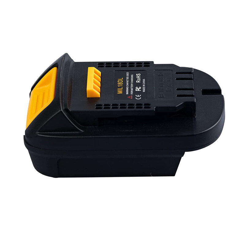 MIL18DL Battery Adapter Converter For Dewalt 18V 20V Li-ion Battery Power Tools for Milwaukee 18V Li-ion Battery Convert
