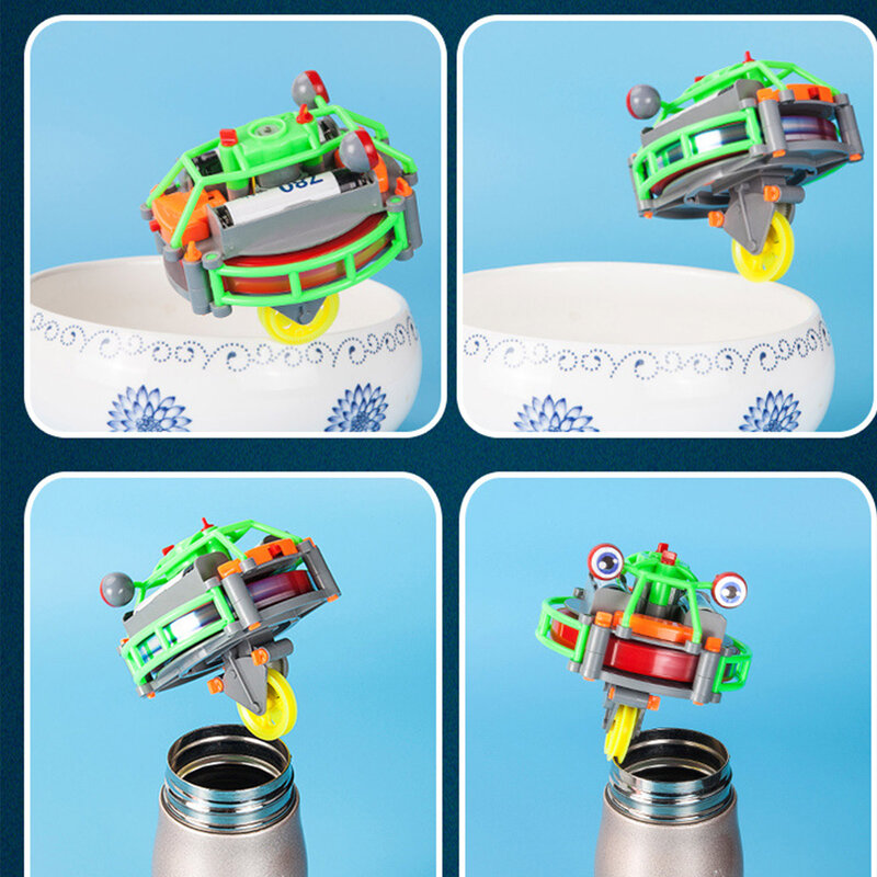 Roboter Fidgets Spielzeug Tumbler Anti Schwerkraft Einrad Leucht Gyro Doppel-variable Selbst-balancing Fidgets Spielzeug Auto Frühen Bildung spielzeug