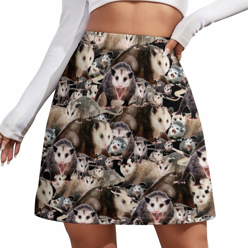 ¡Opossums! Minifalda elegante para mujer, ropa social