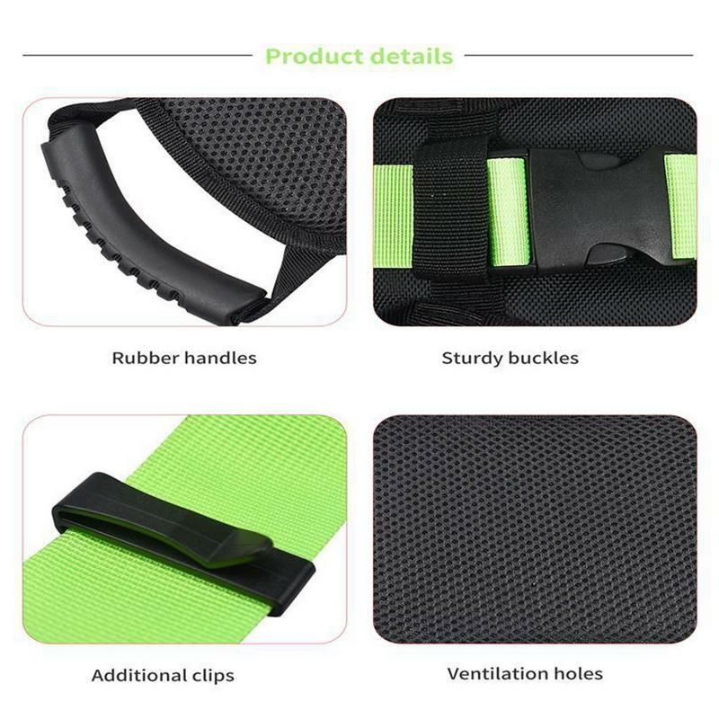 Motorcycle Scooters Safety Belt Rear Seat Passenger Grab Handle Safe Driving With Reflective Design Non-Slip Strap Universal