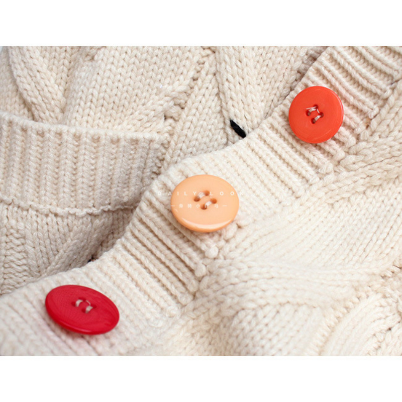 Sweter Kardigan Rajutan Mode Mantel Sweter Huruf Sulaman Longgar Malas Kasual Wanita Kardigan Besar Korea Baru