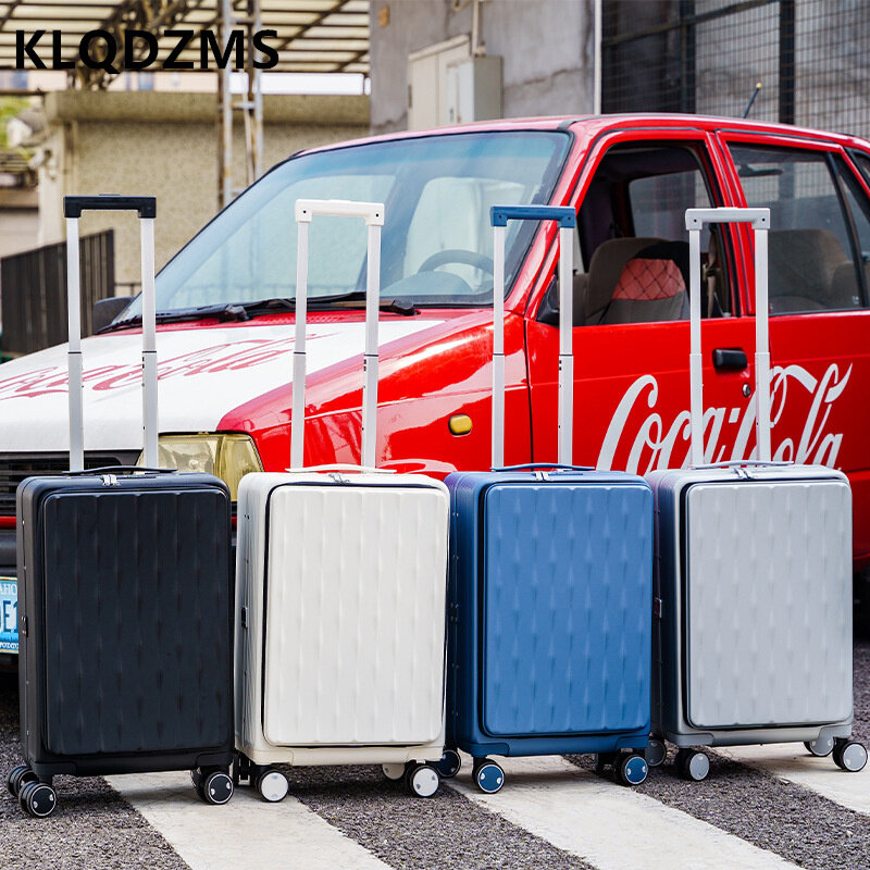 KLQDZMS autentyczna walizka damska siatka czerwona nowa 20-Cal walizka na pokład mocna i trwała walizka o dużej pojemności