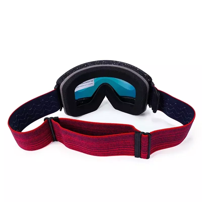 Heated snow goggles fashion cylindrical magnetic anti fog ski goggles