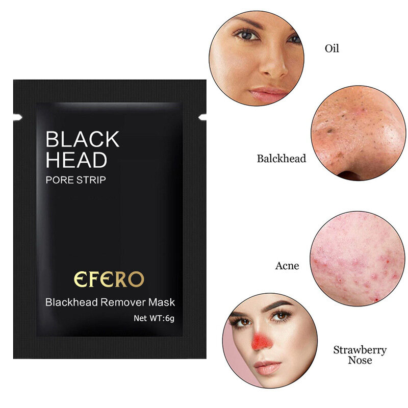 Mascarilla negra removedora de puntos negros, tratamiento para el acné, cuidado de la piel, 2022