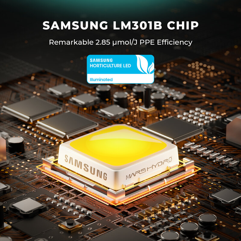 Samsung LM301B-Bande lumineuse hydroponique intelligente David 2023, éclairage de croissance LED, 3000 grains, pour culture commerciale de légumes et fleurs