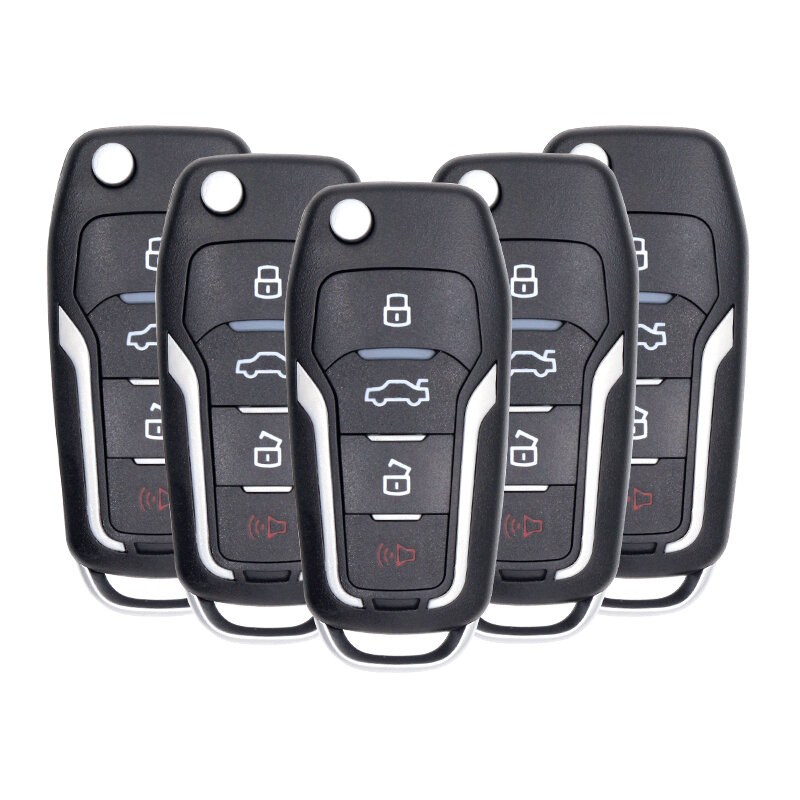 2pcs for Ford CWTWB1U331 315/433MHZ 4 Buttons Car Remote Key Fob 4D63/80bit Chip ASK Car Control Key