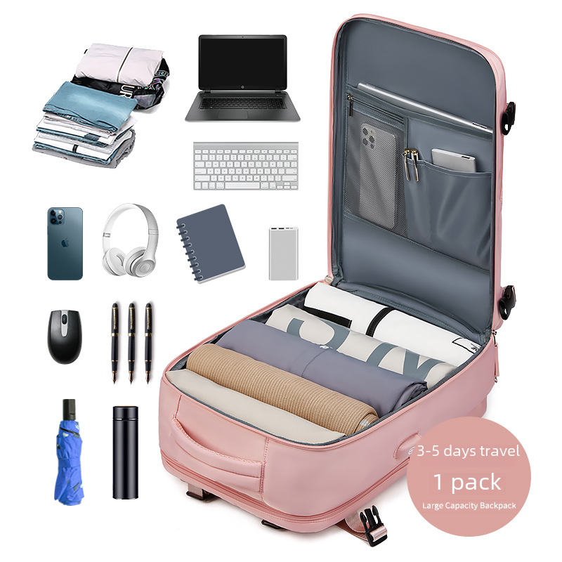 حقيبة ظهر لابتوب بشحن USB للنساء ، حقيبة مدرسية خارجية ، حقيبة أحذية مستقلة ، حقيبة سفر ، فتاة مراهقة ،