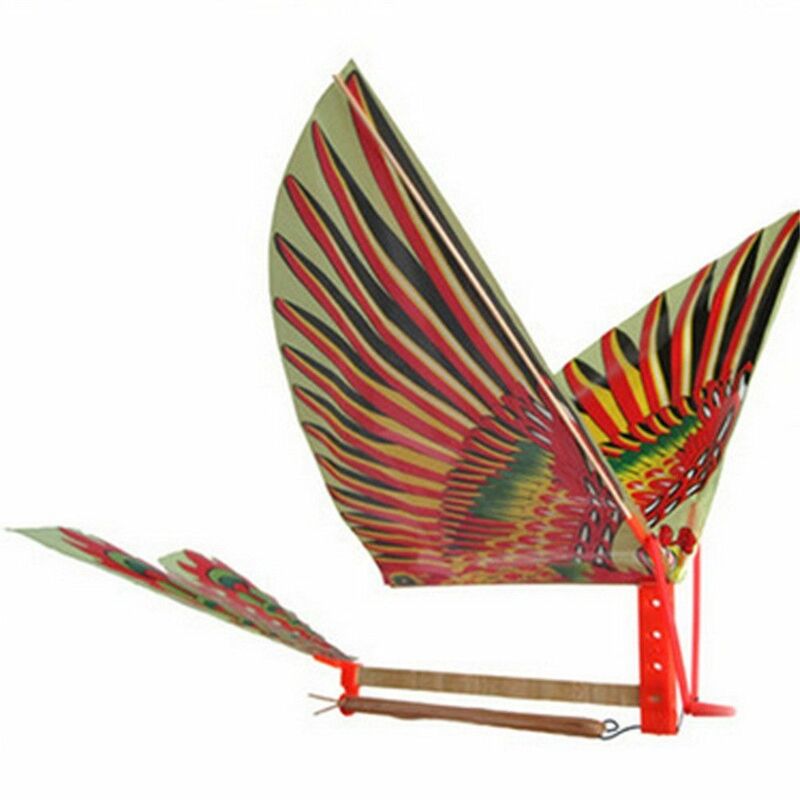 Kreatywne samoloty Model samolotu Model zabawkowy zestawy do budowania zabawka naukowa ornitopter zabawki dla ptaków gumka ręcznie robiona