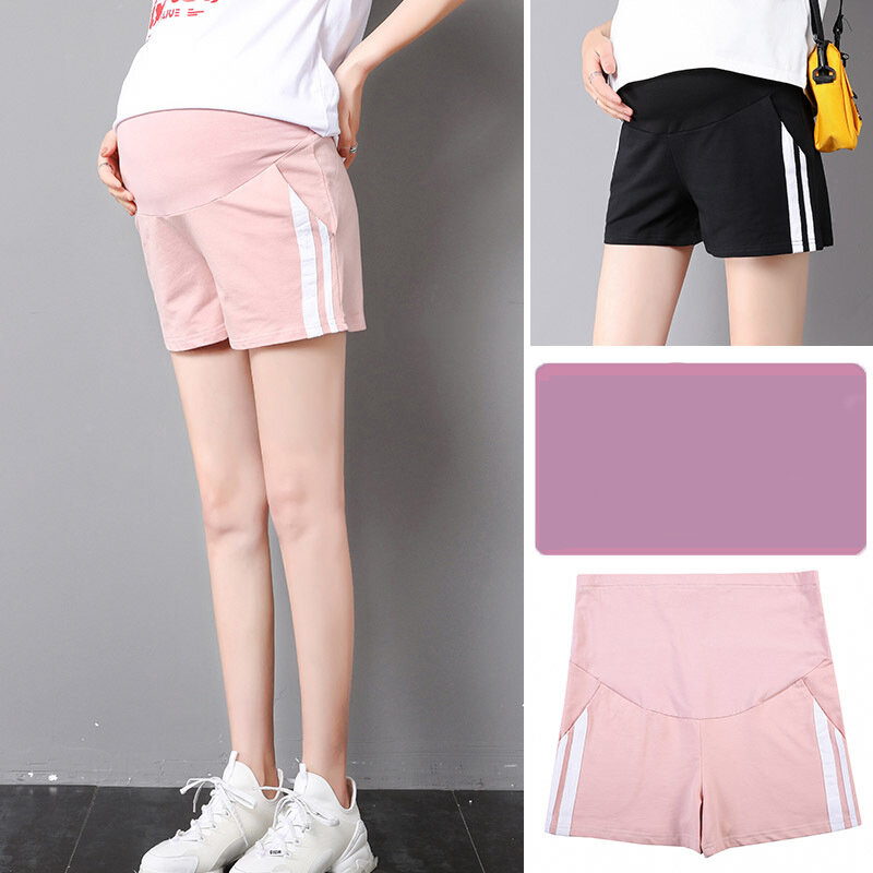 Summer Maternity Belly Short Pants Pregnant Women Shorts Pregnancy Short Trousers Adjustable Belly Clothes Korean Style