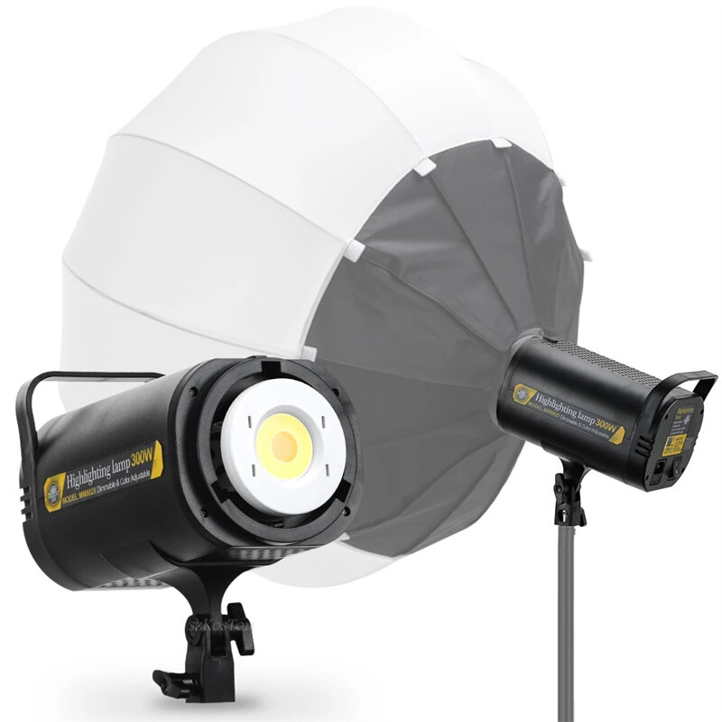 300W LED Video Light 5700K lampada fotografica dimmerabile continua Studio fotografico illuminazione diurna per Video Youtube Live Fill Light