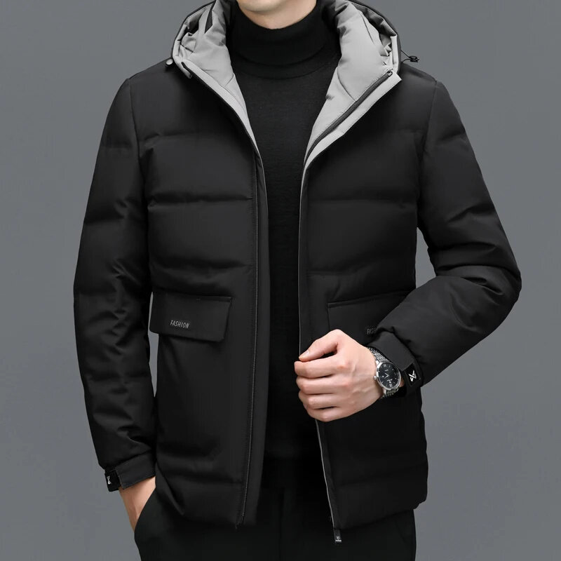 男性用の取り外し可能な白いダックダウンコート,厚くて暖かいコート,カジュアル,ビジネス,冬,新しいコレクションYXL-7785