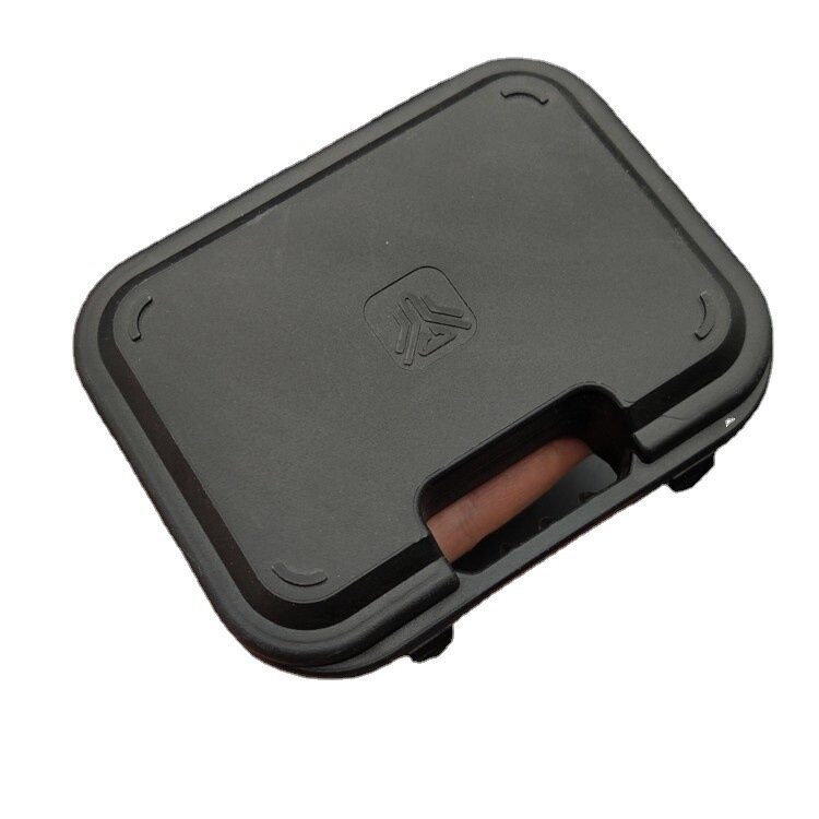 1Pcs ใหม่ที่ว่างเปล่ากล่องพลาสติกสีดำสำหรับพวงกุญแจ Glock 17 Desert Eagle ปืน