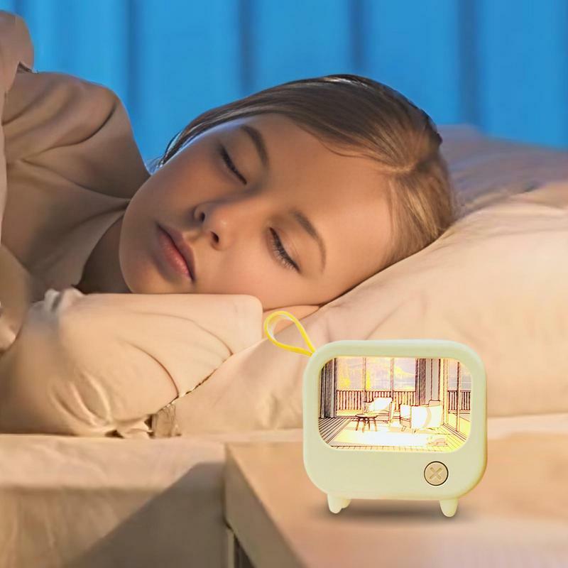 Картина для телевизора, ночник, светодиодная милая детская настольная лампа для обучения, украшение для комнаты, атмосферное освещение, мини настольный подарок на день рождения