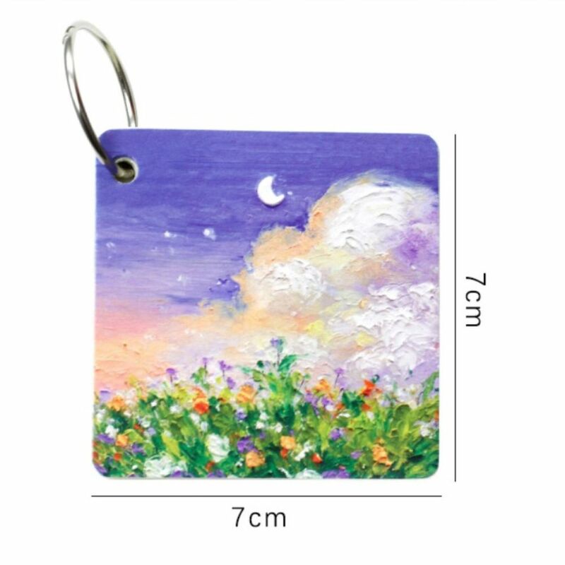 Thickened Student Stationery DIY Blank Loose Leaf Landscape Oil Painting Message Book Message Notes Memo Pad Note Paper