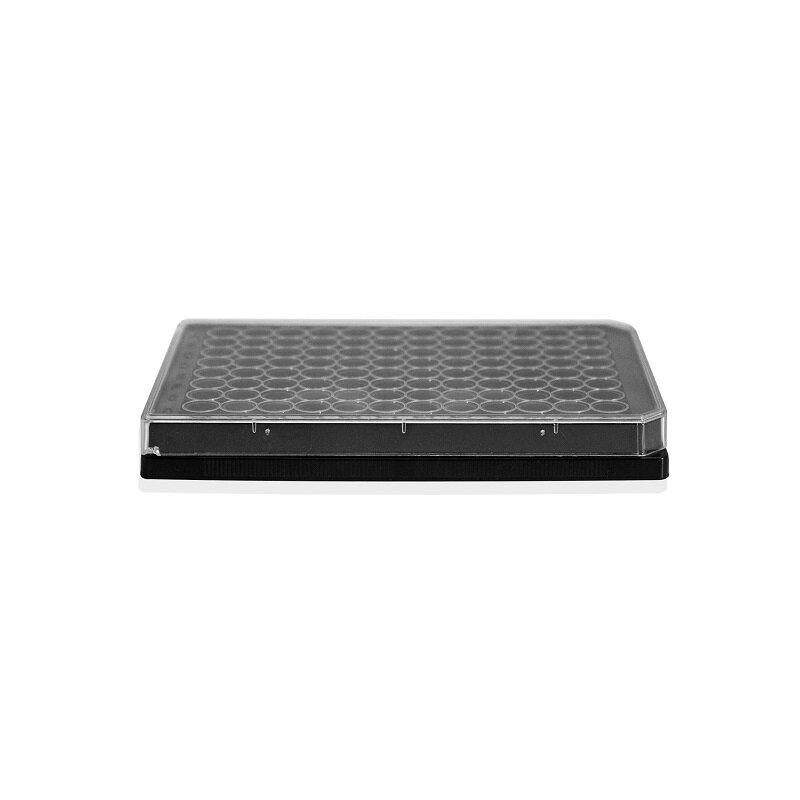 LABSELECT 96-Well Cell Culture Plate, Black Plate and Clear Bottom, 11514