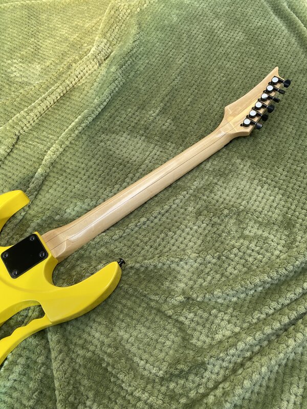 Guitarra elétrica com sistema Vibrato, laca de ouro, Shell embutidos Fretboard, ponto clássico, alta qualidade, frete grátis