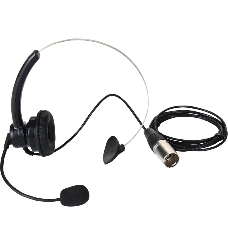 TELIKOU NE-11 | Super lekki męski pięciopinowy zestaw słuchawkowy z zestaw słuchawkowy na jedno ucho interkomu lub Electret z mikrofonem Clearcom