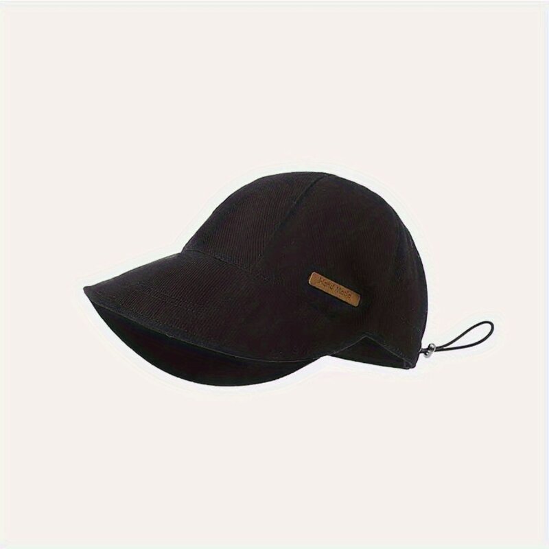 Topi matahari surat tepi lebar padat topi pelindung UV Wanita Pria lipat dapat disesuaikan topi ember luar ruangan visor pelindung matahari perjalanan nelayan