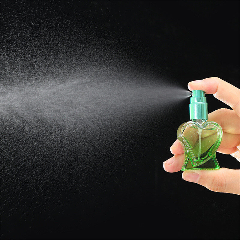 Botol parfum kaca warna-warni 10ML, botol semprot kosong minyak esensial cair wadah Dispenser kosmetik