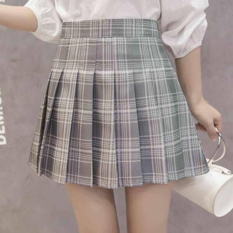Verão saias de cintura alta das mulheres sexy mini saias vintage saia plissada coreano curto preto