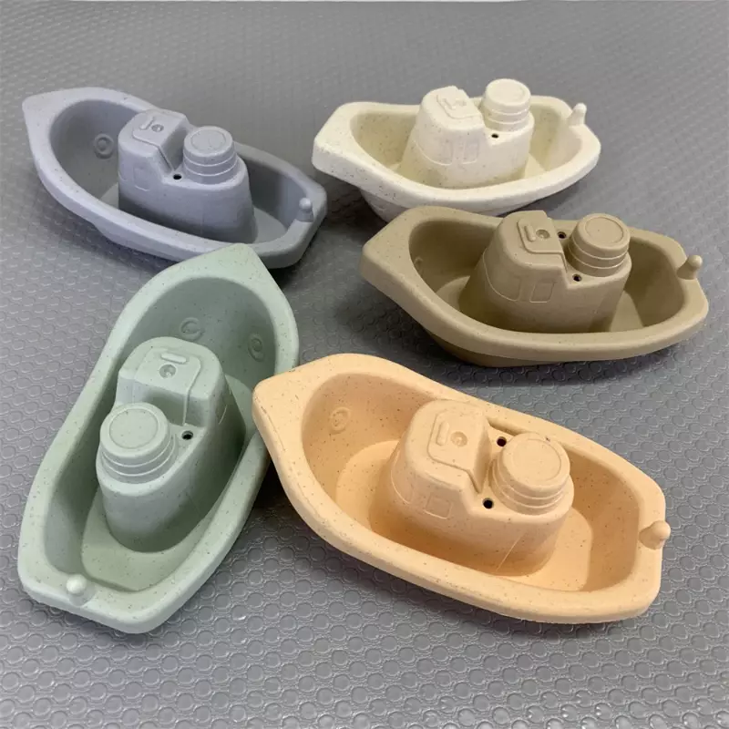 Baby Bath Toys Stacking Boat Toys Colorful Early Education Intelligence Gift Boat-shaped Stacked Cup Folding Tower Baby Toys