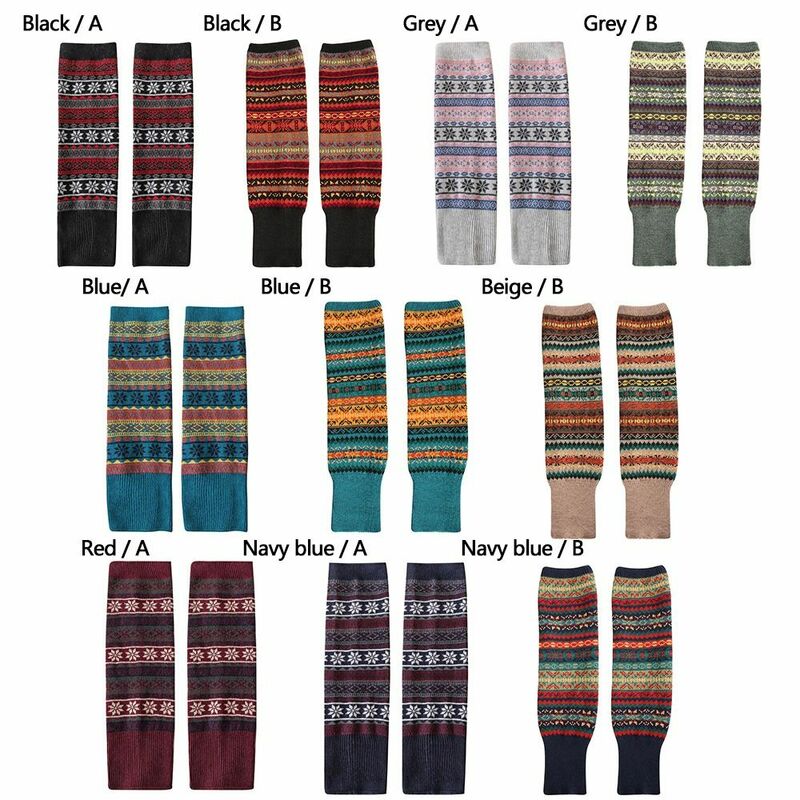 Chic Long Stocking Woman Thermal Leggings Boot Cover Leg Warmers Knit Warmer Socks Crochet Leggings