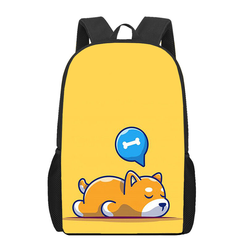 Cartoon Puppy Dog 3D Print Backpacks Girls Boys Students Book Bag Teenager Daily Casual Backpacks Laptop Bag Travel Rucksacks