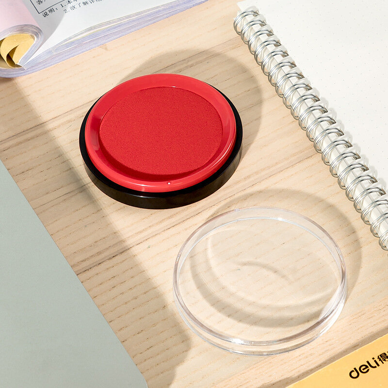 Round Red Quick-drying Stamp Pad Round Office Finance Business Stamp Pad Student Stationery Stamp Pad