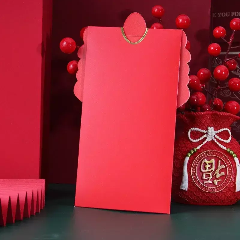 Enveloppes rouges du festival du printemps, l'année du dragon, l'argent porte-bonheur, poche d'argent, décor du nouvel an chinois, 2024, 1 pièce, 4 pièces