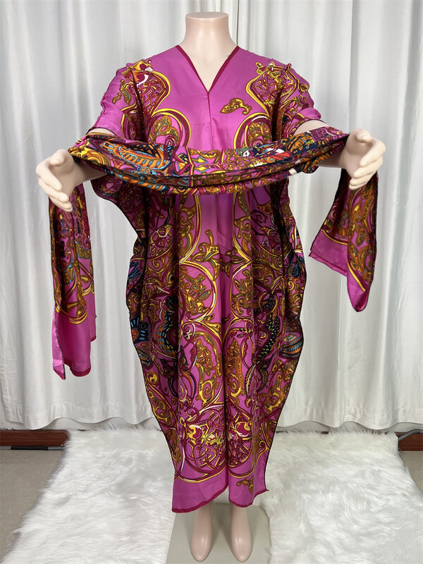 Robe d'été maxi à manches chauve-souris, tenue de plage, style bohème, caftan africain, kimono, imbibé de bain, nouvelle collection 2024