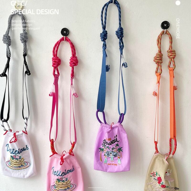 Adjustable Nylon Strap Accessories Round Rope Replacement Purse Handle Detachable Shoulder Bag Strap Women