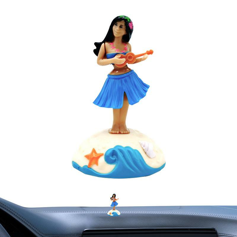 Deska rozdzielcza Mini dziewczyna tańcząca ozdoba Mini figurka na biurko do wnętrza samochodu ozdoby do jazdy na półkę na biurko sypialnia