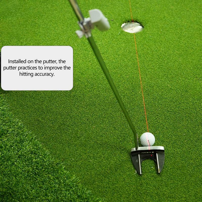 Laser de golf portable pour putter de golf, entraîneur de putting, ABS, entraînement de putting de golf, objectif d'amélioration, aides à la ligne, outils de réglage de la ration