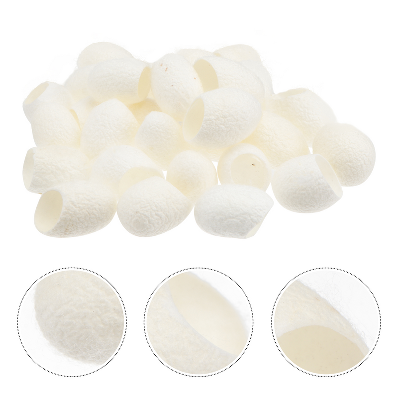 Silk Face Silkworm Natural Ball, Skin Care Scrub, Limpeza De Beleza, 100 Pcs