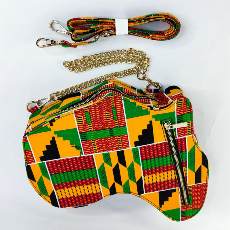 Mode Tas Geneigd Afrikaanse Kaart Tas Hoge Kwaliteit Ankara Tas Traditionele Print Tas Katoen Waxprint Materiaal Voor Vrouw Zak