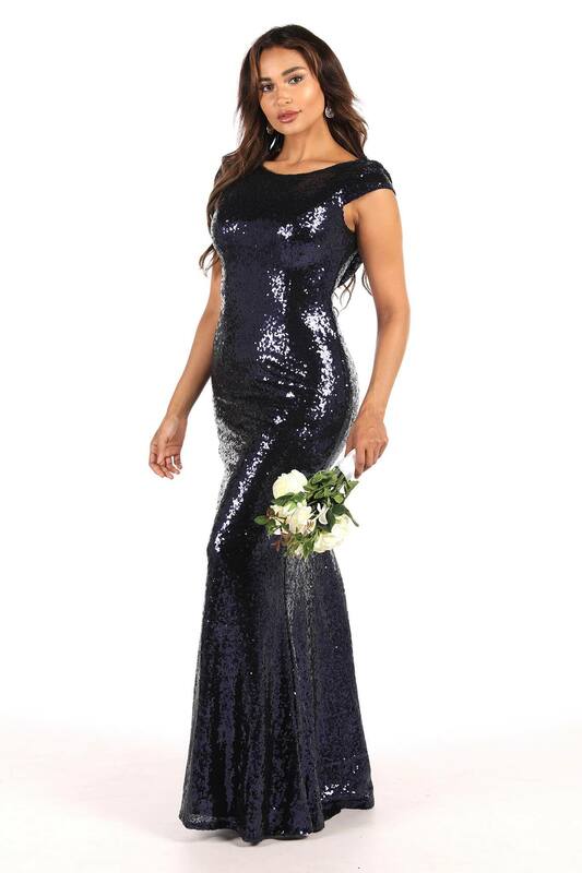 Elegant Women'S Sequin Prom Dress Glitter Bridesmaid Dress Mermaid Long Formal Evening Gown For Party Wedding Special Occasion