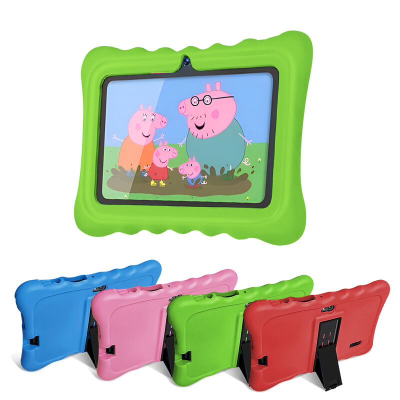 Tablet PC Quad Core para crianças, Android 9.0, 4 GB de RAM, 64 GB de ROM, câmeras duplas, crianças, novo, 7 em