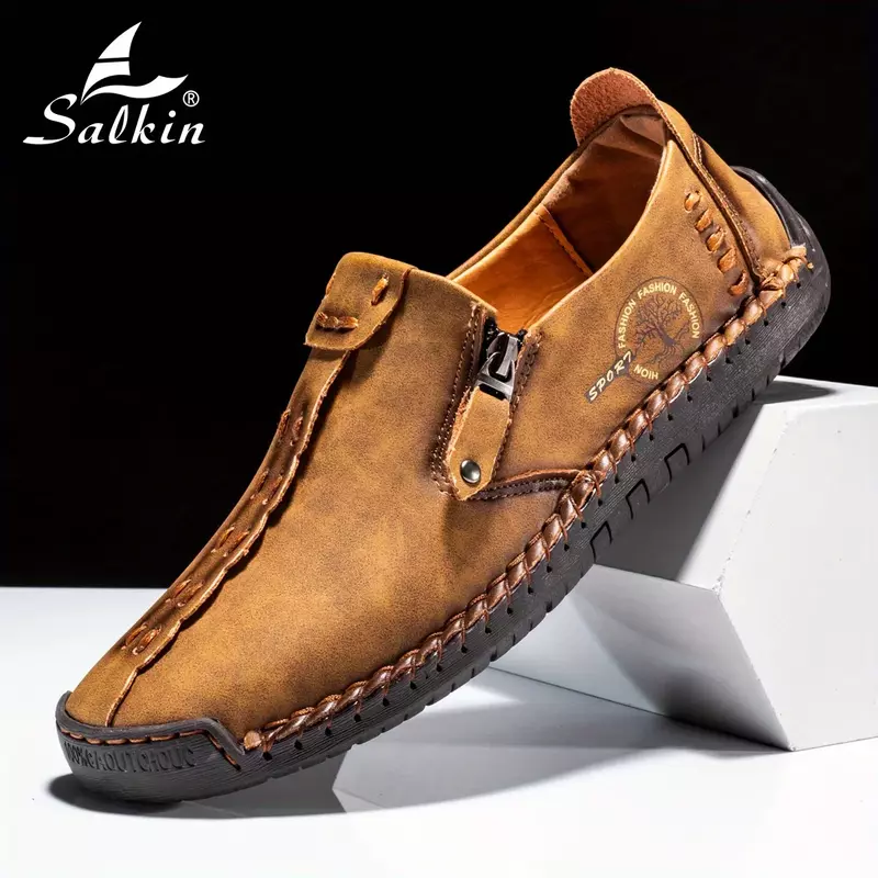 2023 Business Leather Shoes Moccasin Shoes Breathable Men's Casual Loafers Comfortable Shoes for Men Summer Men's Sneakers