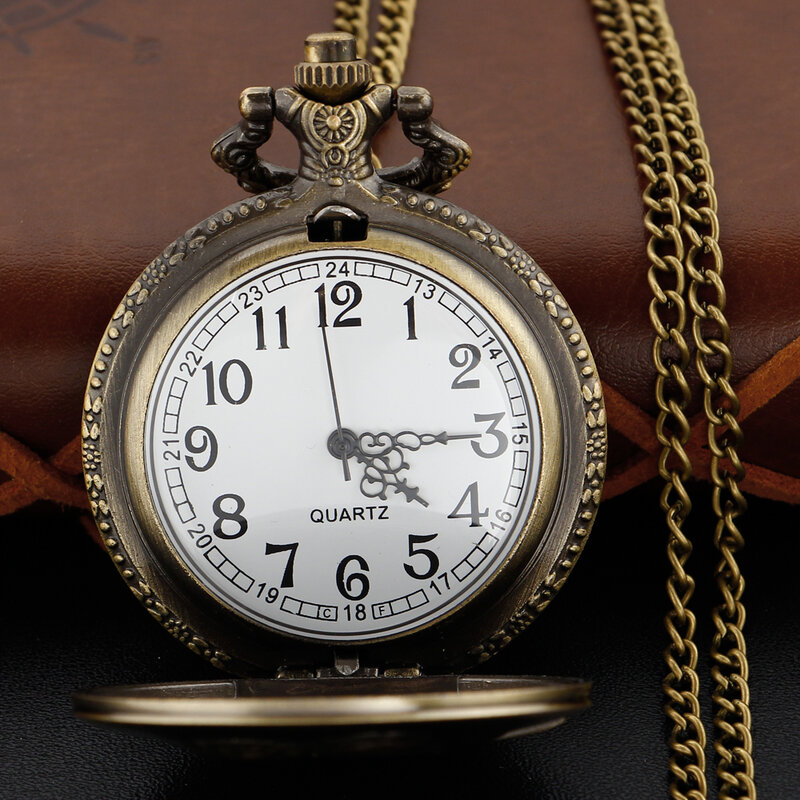 Relógio de bolso de quartzo com corrente para homens e mulheres, protagonista titânico, pingente retrô, acessório colar relógio, melhor lembrança