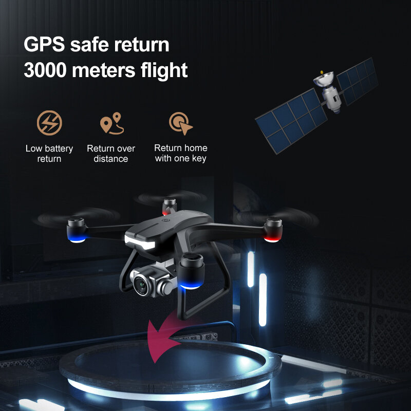 F11 PRO Drone kamera HD ganda 10K, mainan Quadcopter pesawat RC profesional 5G WIFI fotografi udara tanpa sikat baru