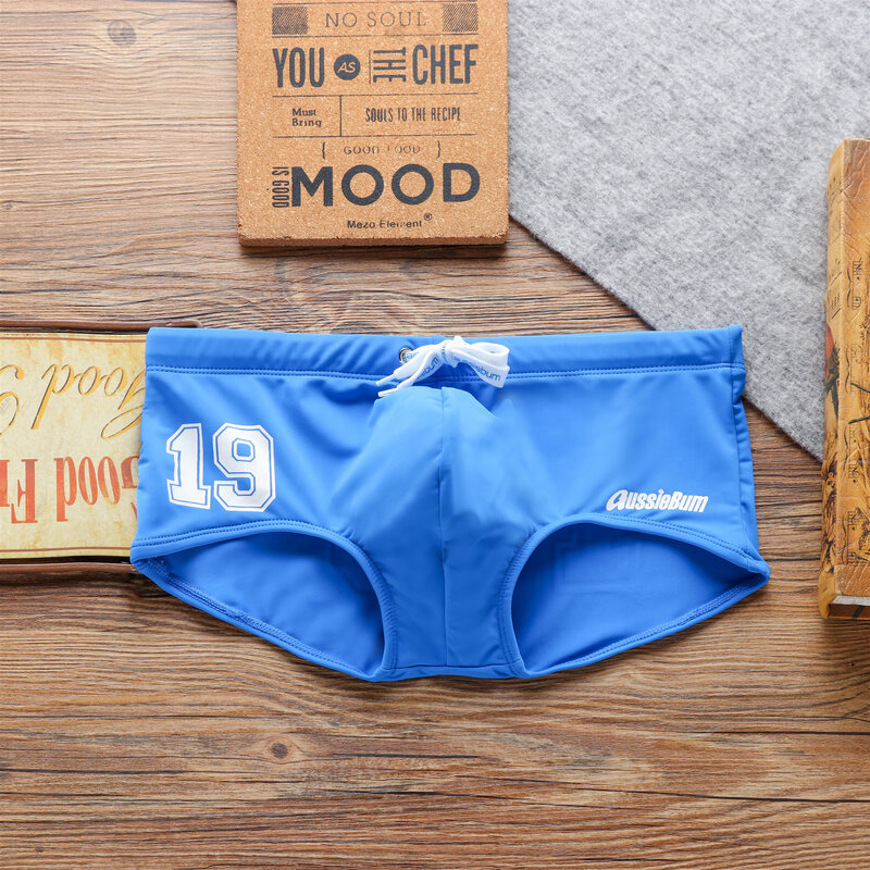 Aussiebum-Maillot de bain décontracté pour homme, maillot de bain de plage avec lettres imprimées